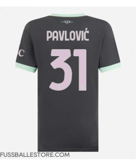 Günstige AC Milan Strahinja Pavlovic #31 3rd trikot Damen 2024-25 Kurzarm